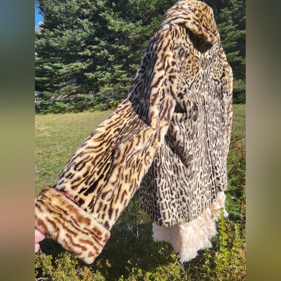 "Warhol Edie's Leopard Olelot 🐆" 1960s Coat - Picture 3 of 3